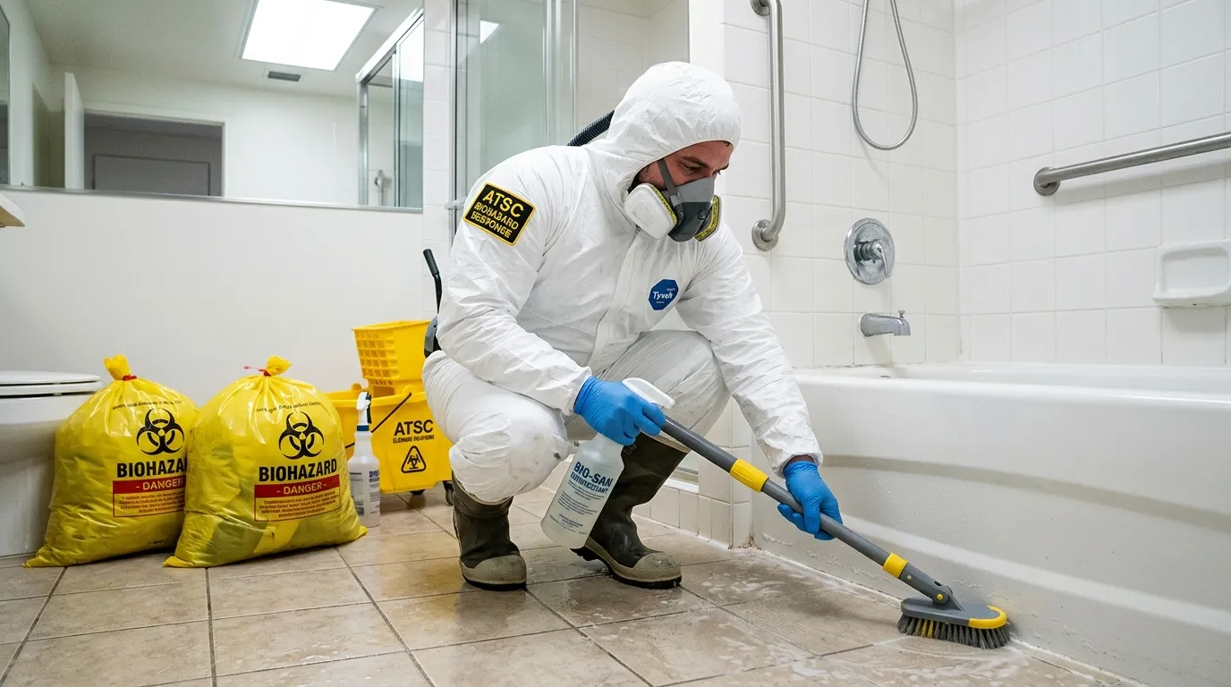 Decontamination equipment deployed for Blood Cleanup in Miamisburg